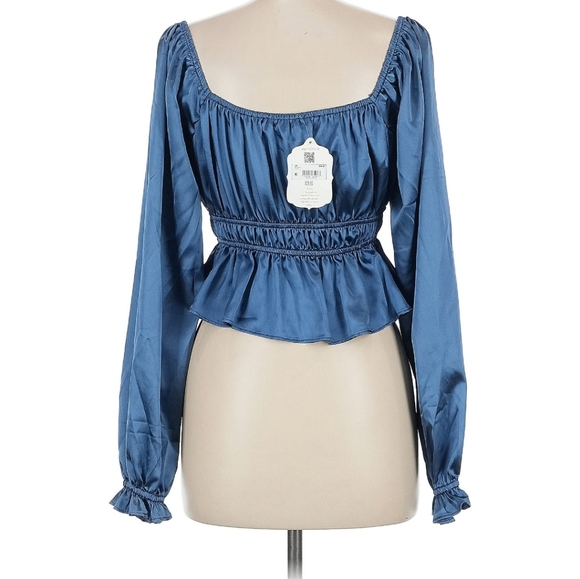 Altar'd State Gathered Sapphire Top - Picture 2 of 4